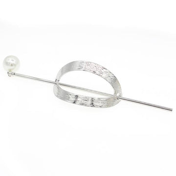 Gold Finish Hollow Center Metal Oval Bun Cover and Hair Stick 0-pc Set